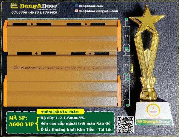 Cửa cuốn khe thoáng Đông Á Door A600 VIP